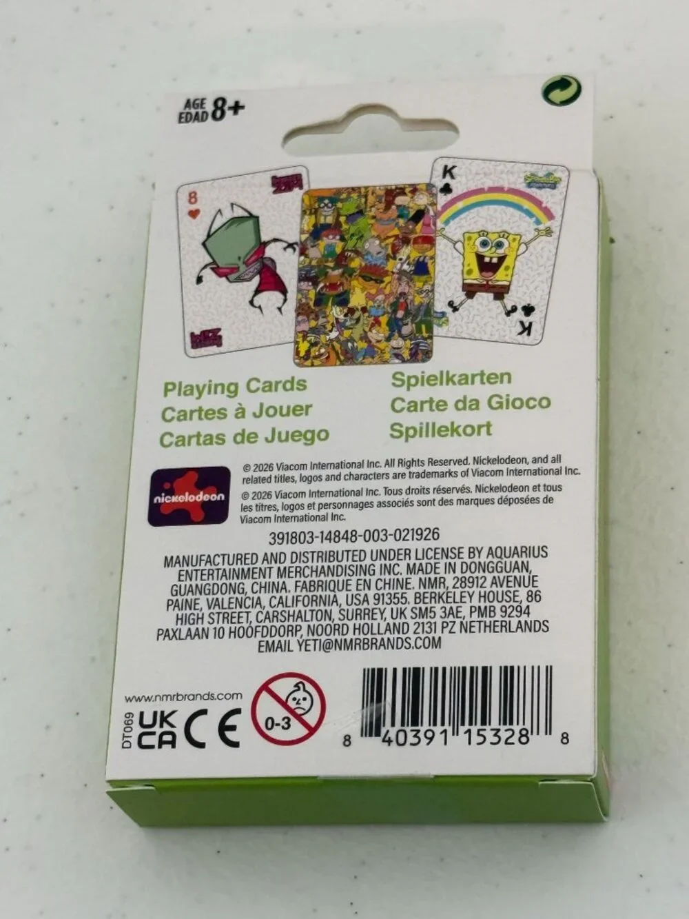 Nickelodeon Character Playing Cards SpongeBob Rugrats New